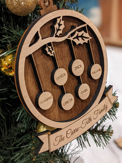 Family Branch - Christmas Ornament (Personalized)