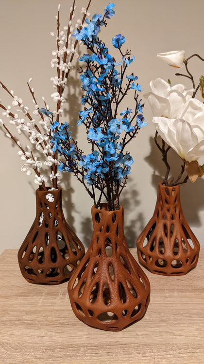 Vase (Upcycled 3D Printed Natural Wood)
